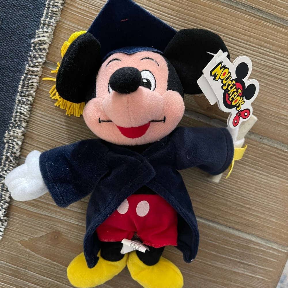 Disney plush graduation bean bag